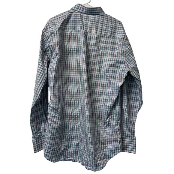 Peter Millar Shirt Men Size Large Blue/Green/Pink Cotton Button Down Preppy City - Picture 2 of 13